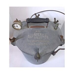 VTG All-American 18Qt Steam Pressure Cooker Canner Cast Aluminum Manual UNTESTED